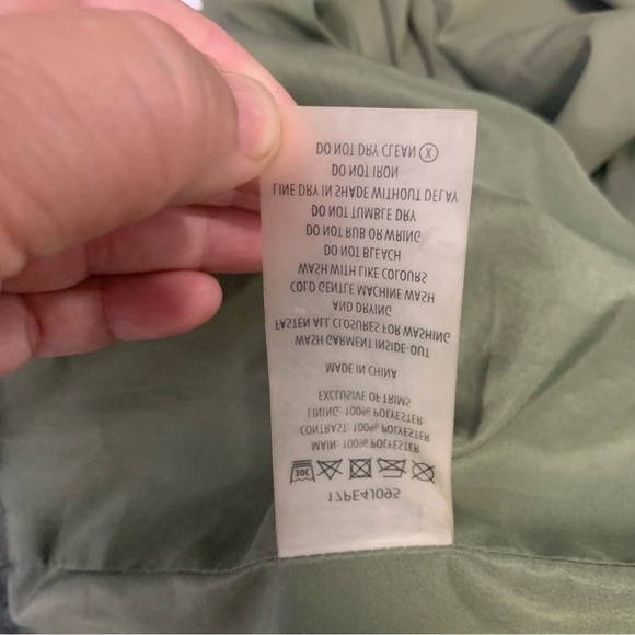 P.E Nation Man Down Hoodie Zip Up Jacket In Khaki Army Green Size S - Picture 14 of 15